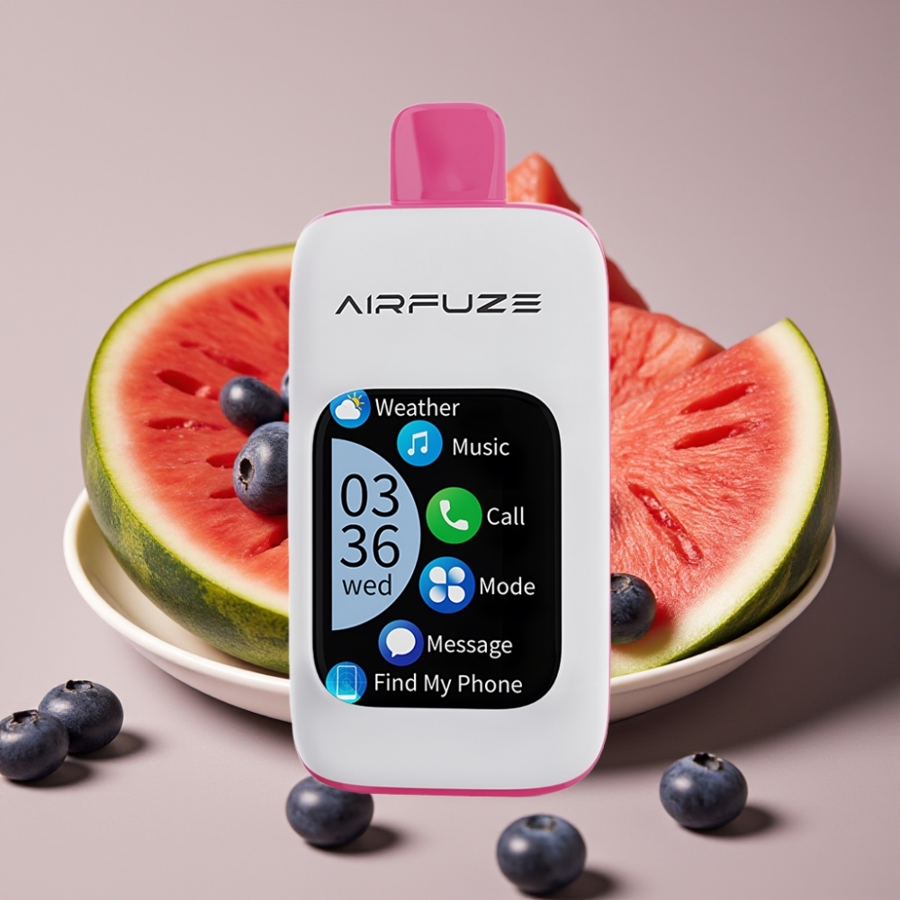 AirFuze Smart 30000 Puff Pod Ricarica USB-C 5 Nicotina Anguria Mirtillo