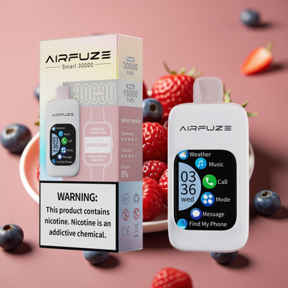 AirFuze Smart 30000 Puff Pod Ricarica USB-C 900mAh Scoppio di Bacche