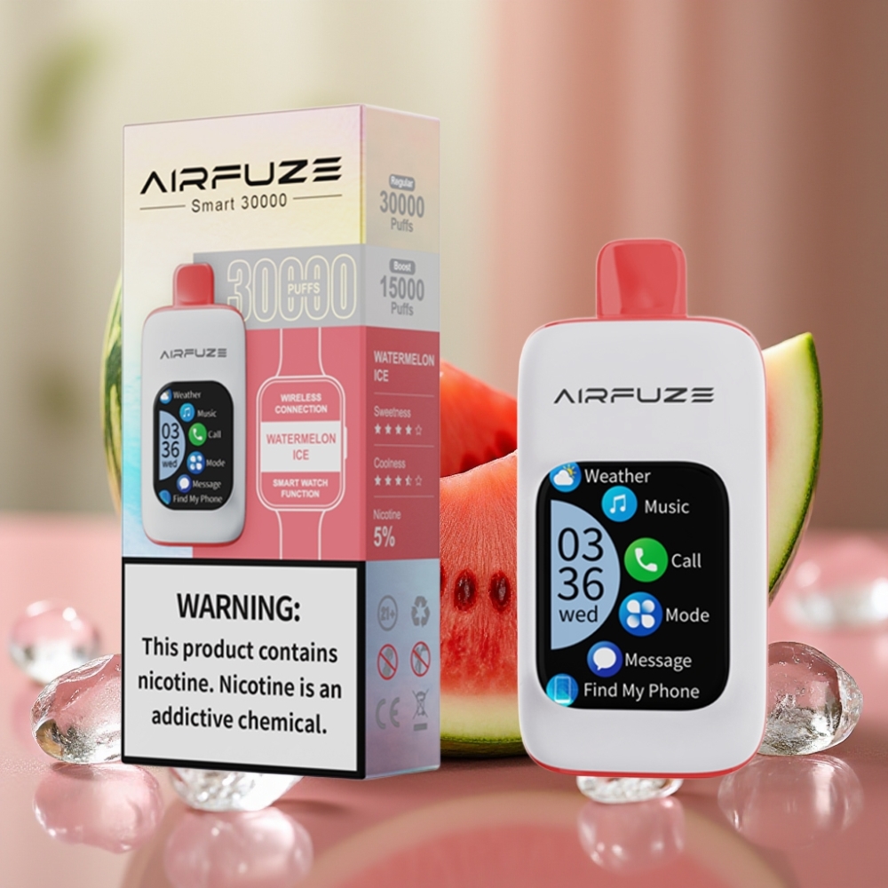 AirFuze Smart 30000 Puff Pod Ricarica USB-C Touch Screen Anguria Ghiacciata