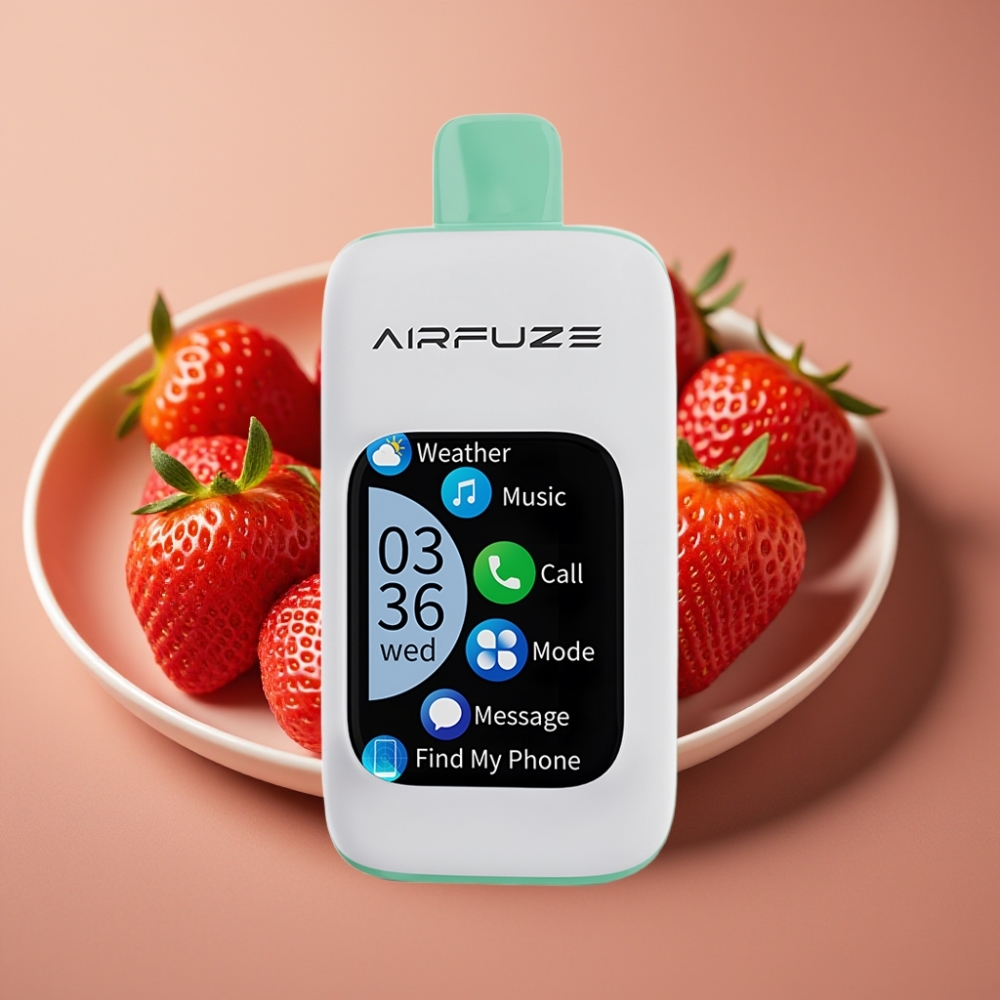 AirFuze Smart 30000 Puff Pod Ricaricabile Tipo-C 5 Nicotina Fragola Estiva