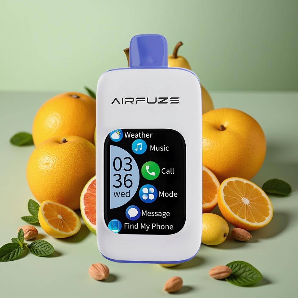 AirFuze Smart 30000 Puff Pod Ricaricabile Tipo-C Menta Miami Display TFT 201