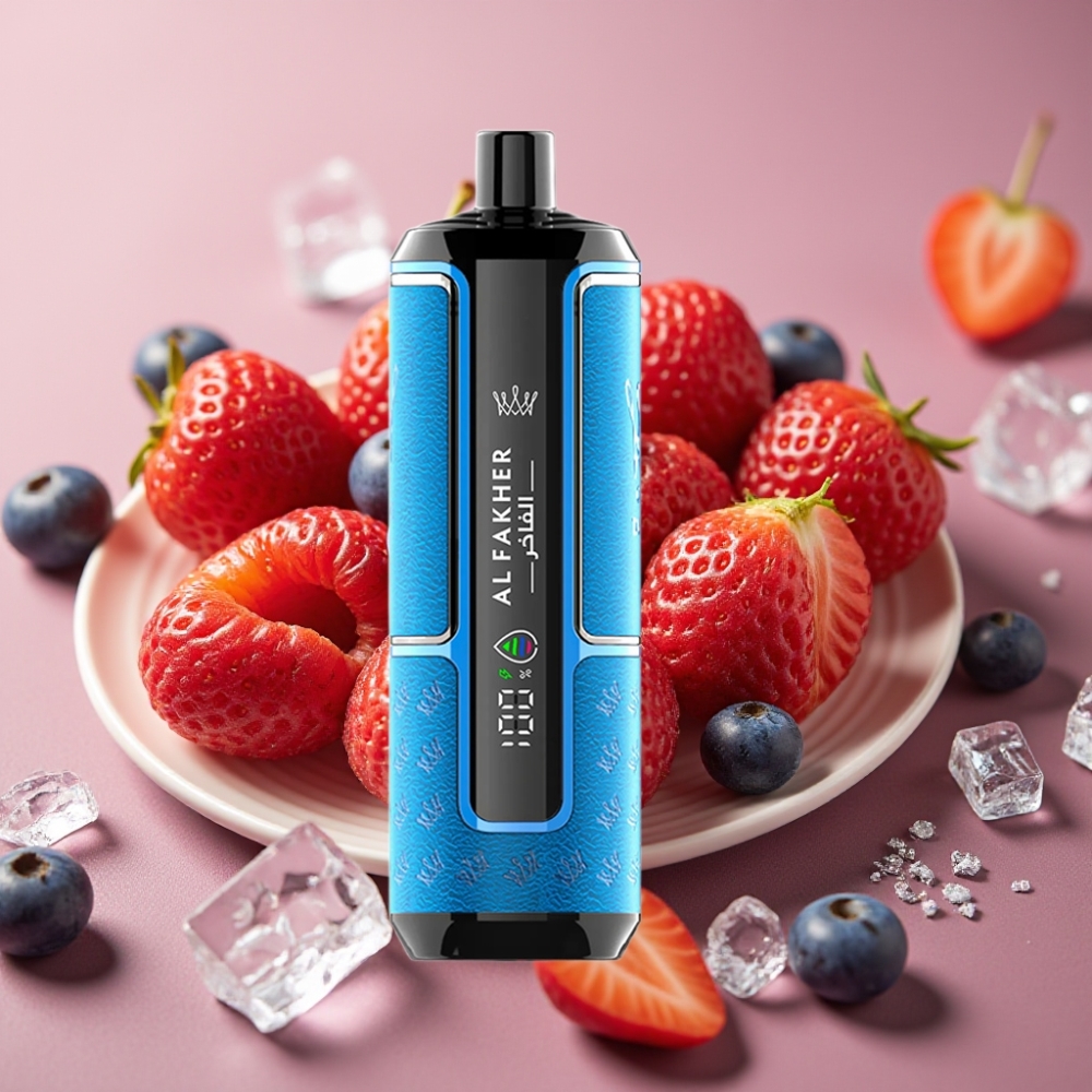 Al Fakher Crown Bar 15K Hypermax Disposable Vape Kit Bacche Ghiaccio 22ml 600mAh