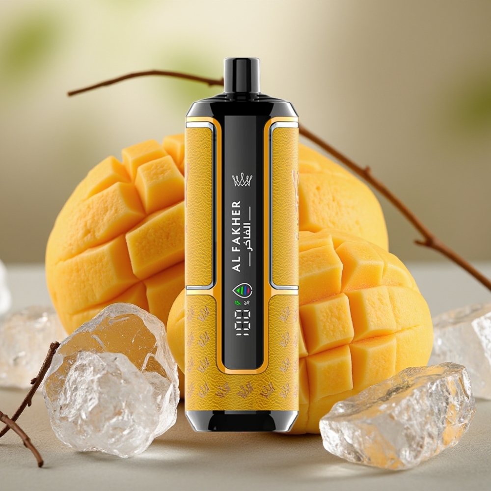 Al Fakher Crown Bar 15K Hypermax Disposable Vape Kit Mango Ghiaccio 22ml 600mAh