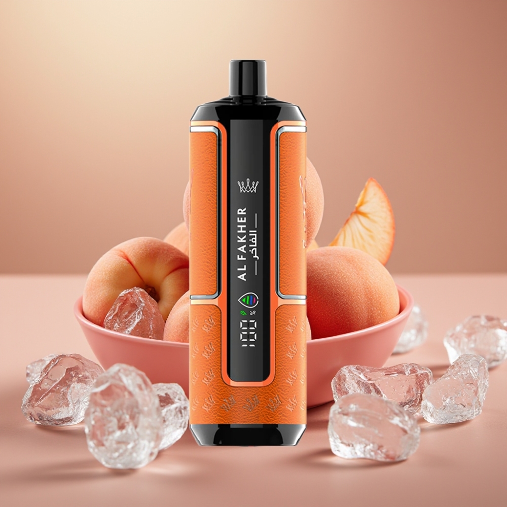 Al Fakher Crown Bar 15K Hypermax Disposable Vape Kit Pesca Ghiaccio 22ml 600mAh