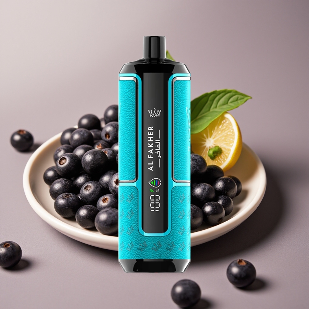 Al Fakher Crown Bar 15K Hypermax Disposable Vape Kit Ribes Nero Menta 22ml 600mAh