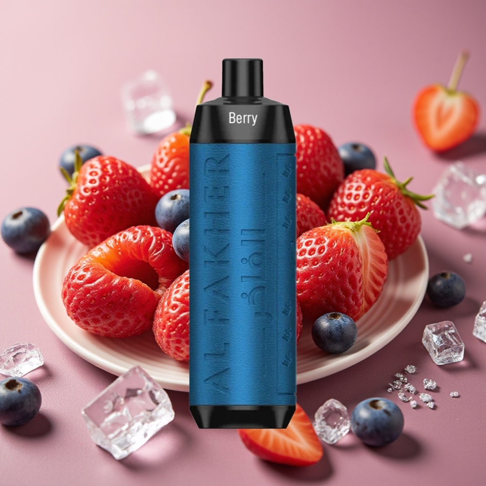 Al Fakher Crown Bar 8000 Crystal Disposable Vape Bacca Ghiaccio 600mAh 18ml USB-C