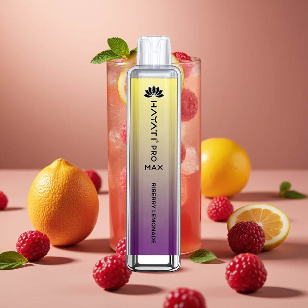 Hayati Pro Max 4000 Puff Ricarica Automatica 10ml Limonata di Riberry Dispositivo Ricaricabile