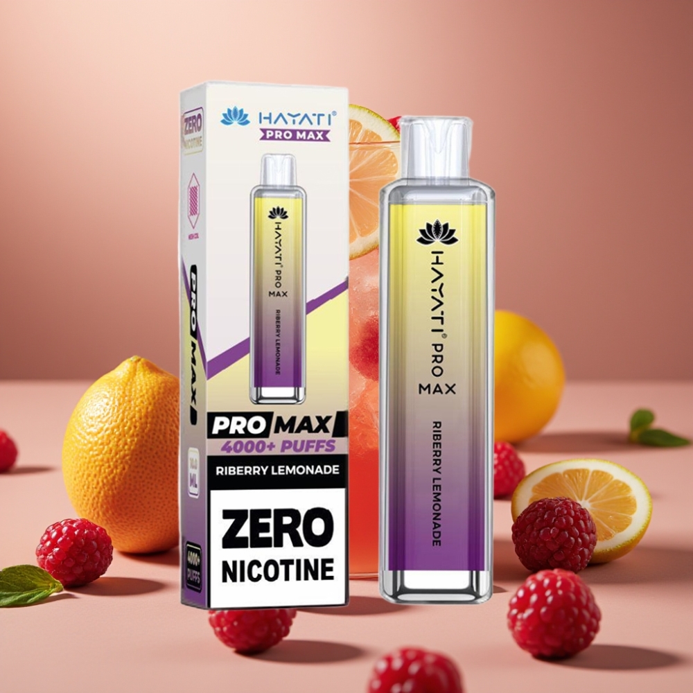 Hayati Pro Max 4000 Puff Ricarica Automatica 10ml Limonata di Riberry Dispositivo Ricaricabile