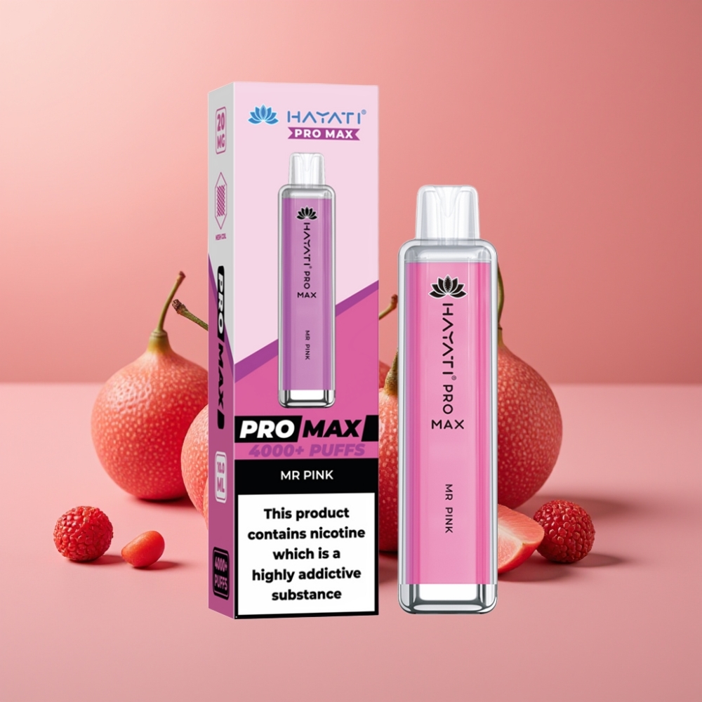 Hayati Pro Max 4000 Puff Ricaricabile con LED e Crystal 2ml/10ml TPD