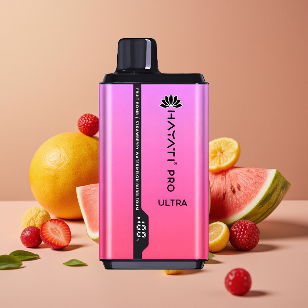 Hayati Pro Ultra 15000 Puff 2×12ml Frutti Esplosivi Anguria Bubblegum
