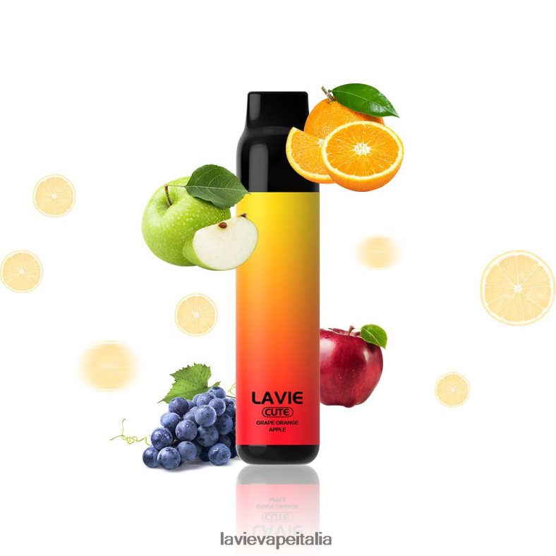 LAVIE BAR 3000 sbuffi mela arancia uva R60DF6288 - Lavie Vape Review