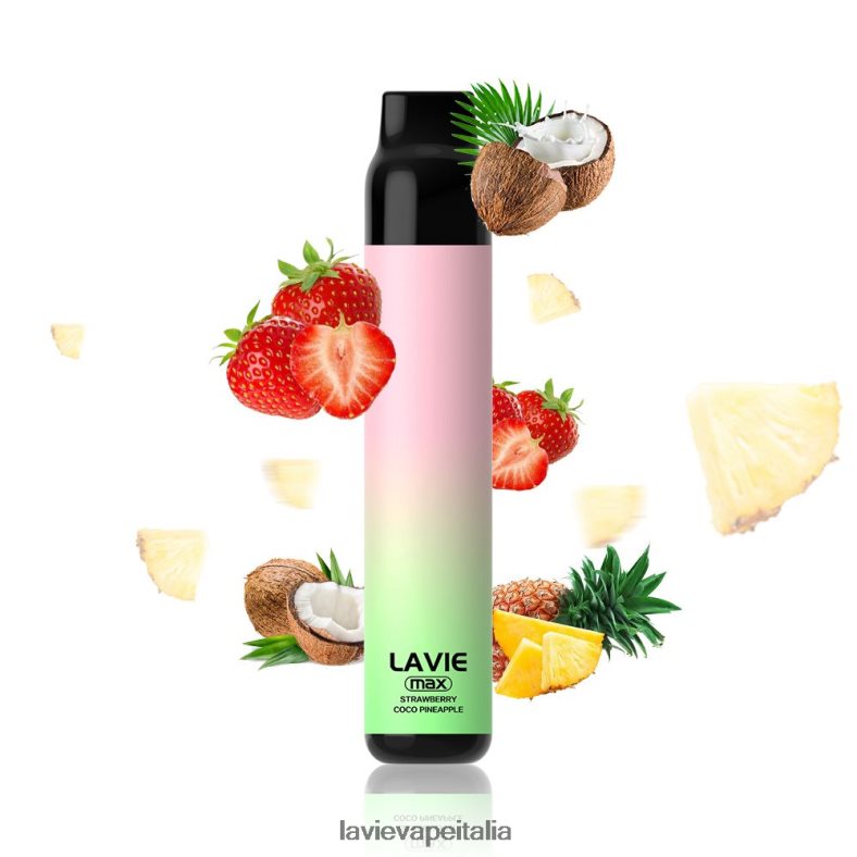 LAVIE BAR 5000 sbuffi - max mela cocco fragola R60DF6283 - Lavie Vape Italia