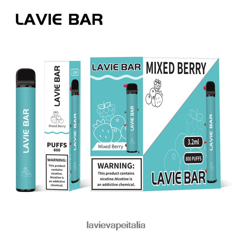 LAVIE BAR 800 soffi frutti di bosco misti R60DF6316 - Lavie Vape Prezzo
