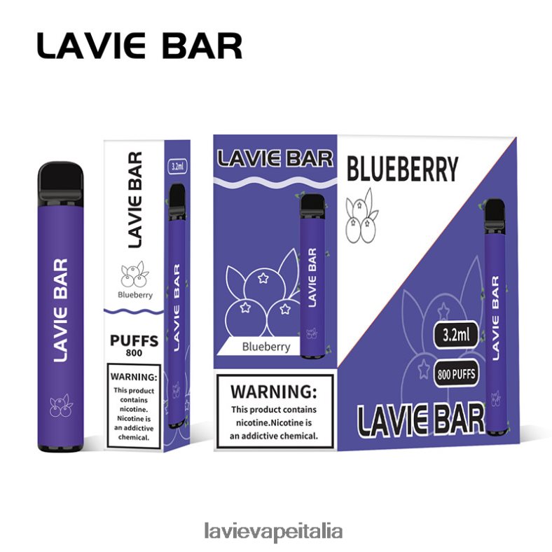LAVIE BAR 800 soffi ghiaccio al mirtillo R60DF6310 - Lavie Vape Prezzo