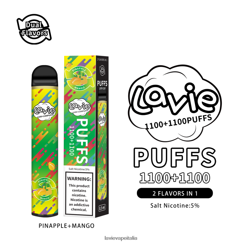 LAVIE BAR Switch 2200 sbuffi ananas/mango R60DF6296 - Lavie Puffs