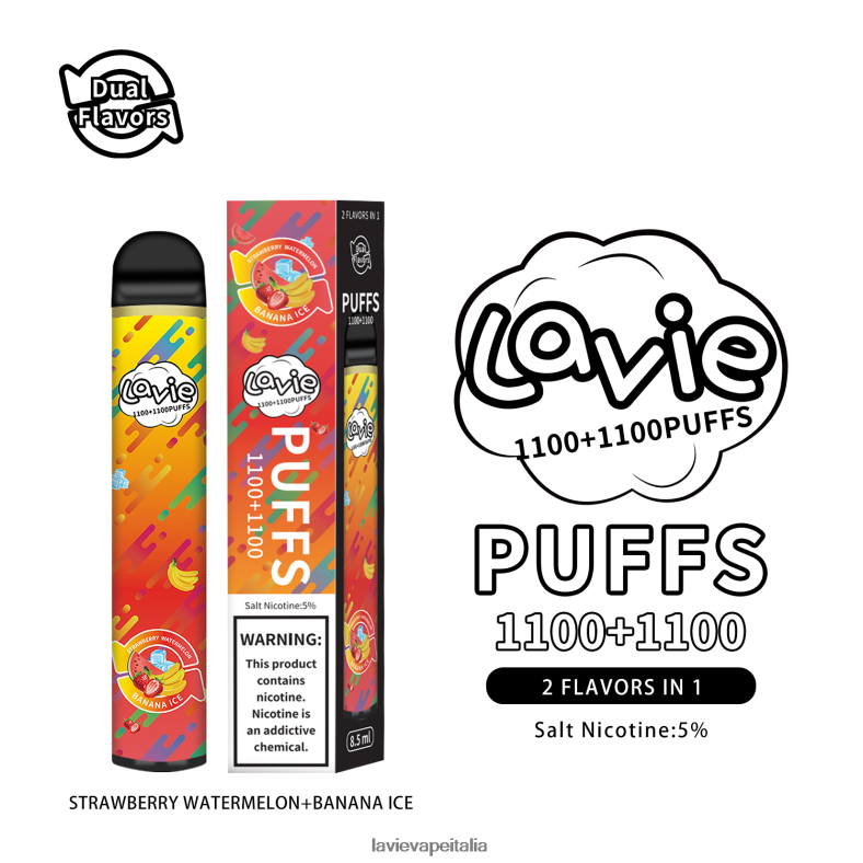 LAVIE BAR Switch 2200 sbuffi ghiaccio alla fragola anguria/banana R60DF6295 - Lavie Vape Italia