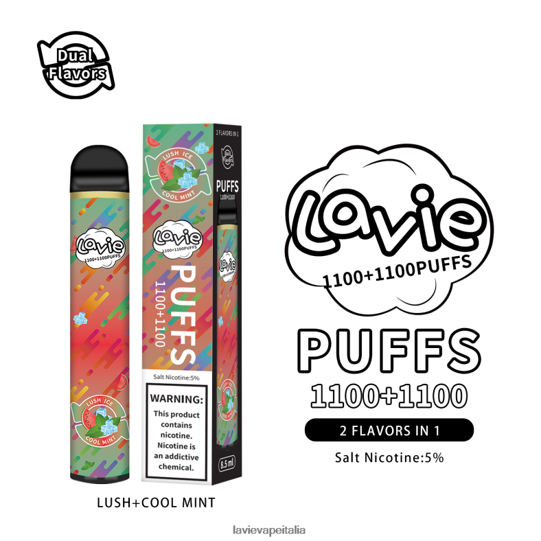 LAVIE BAR Switch 2200 sbuffi menta rigogliosa/fresca R60DF6294 - Lavie Vape Review