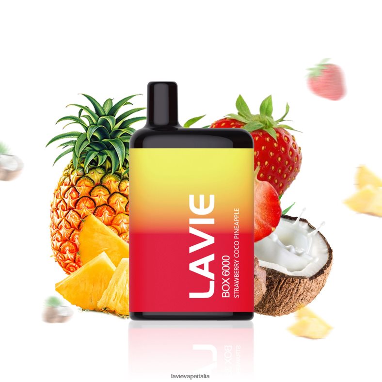 LAVIE BOX 6000 sbuffi ananas al cocco e fragola R60DF6205 - Lavie Vape Italia