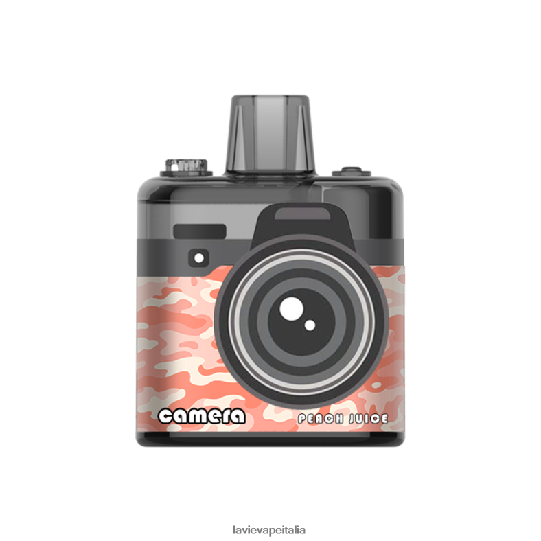 LAVIE Camera 8000 sbuffi succo di pesca R60DF6174 - Lavie Vape Review