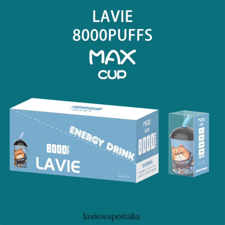 LAVIE Max Cup 8000 sbuffi bevanda energetica R60DF6259 - Lavie Vape Italia