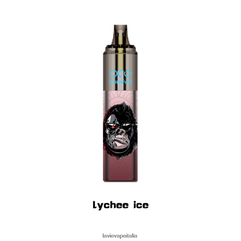 LAVIE OCO carnevale 10000 boccate ghiaccio al litchi R60DF6352 - Lavie Vape Prezzo