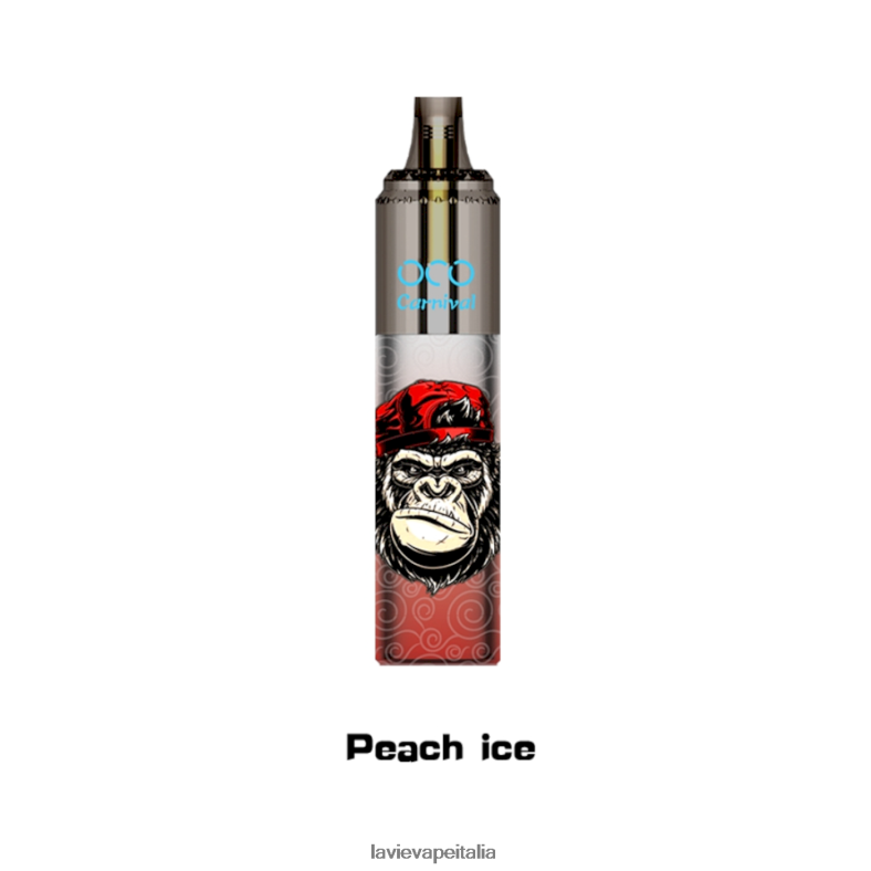 LAVIE OCO carnevale 10000 boccate ghiaccio alla pesca R60DF6355 - Lavie Vape Italia