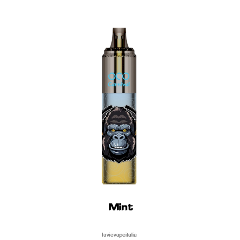 LAVIE OCO carnevale 10000 boccate menta R60DF6354 - Lavie Vape Review