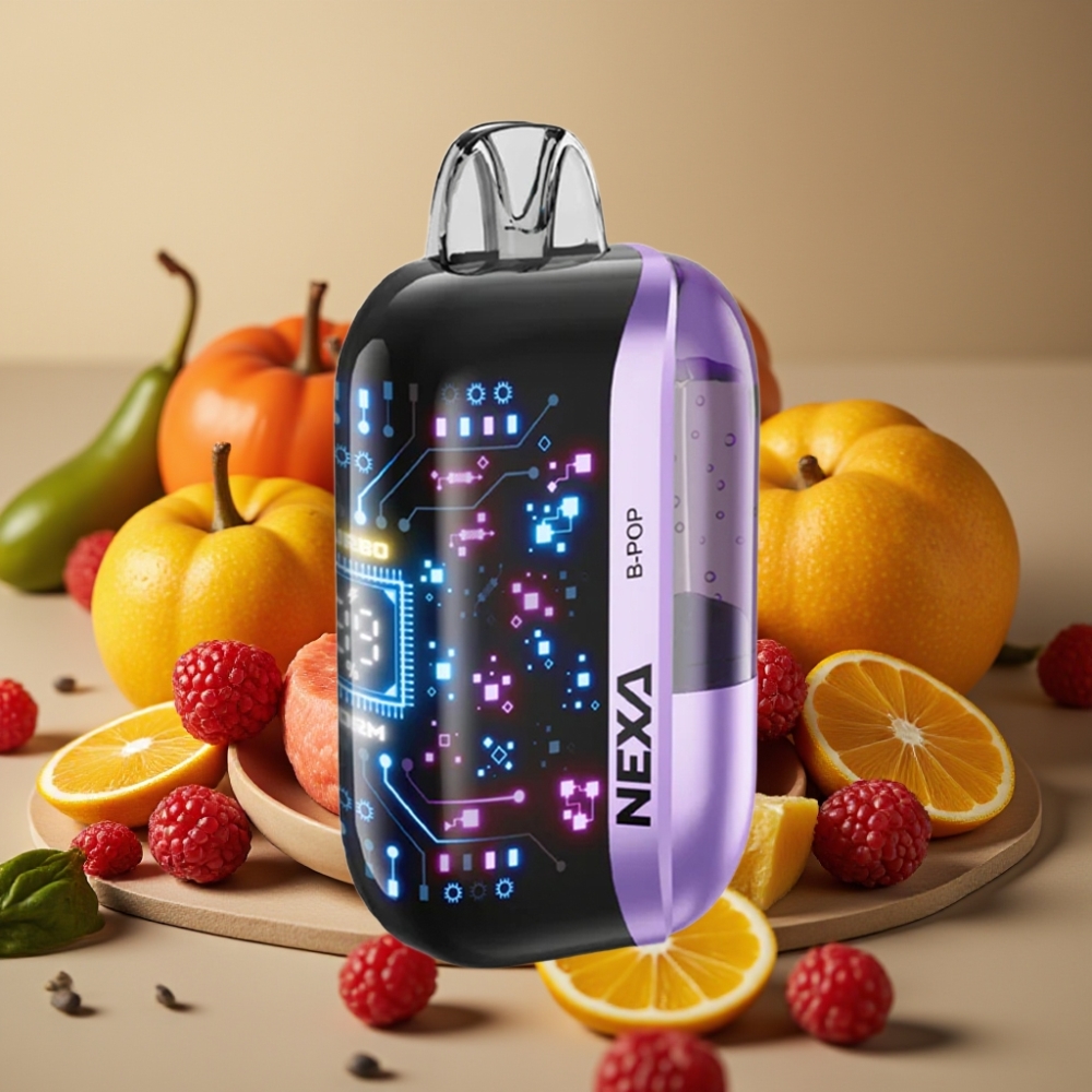 NEXA Ultra 50K Disposable Vape 20ml 5 Nicotina B-Pop 09ohm Schermo Curvo