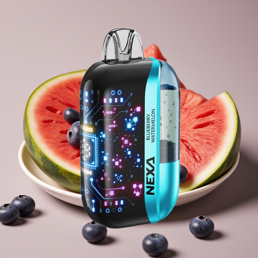 NEXA Ultra 50K Disposable Vape Anguria Mirtillo 50000 Puff Display Curvo Ricarica USB-C