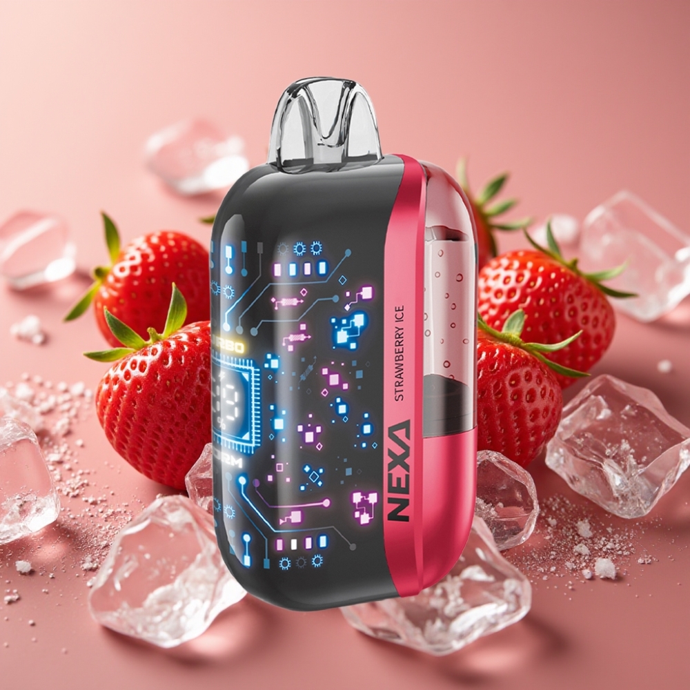 NEXA Ultra 50K Disposable Vape Fragola Ghiaccio 20ml 800mah 5 Nicotina