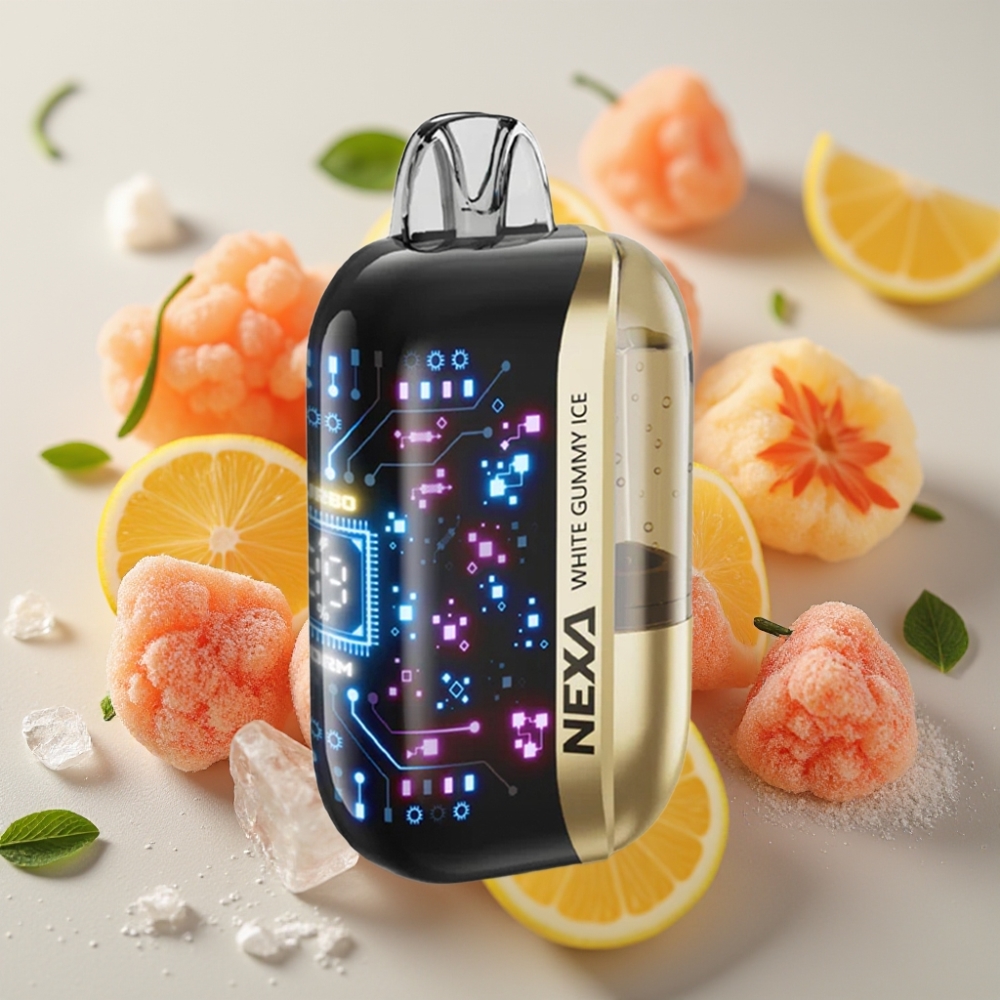NEXA Ultra 50K Disposable Vape Gommoso Bianco Ghiacciato 50K Puff 20ml 5