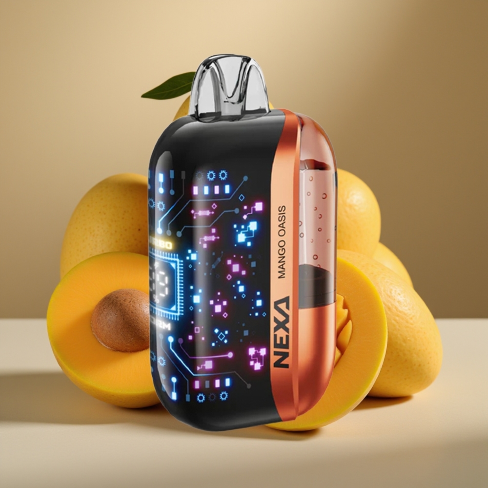NEXA Ultra 50K Disposable Vape Mango Oasi 20ml 5 Nicotina Schermo 3D