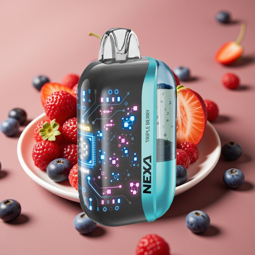 NEXA Ultra 50K Disposable Vape Triple Berry 20ml 5 Nic 800mAh Tipo-C