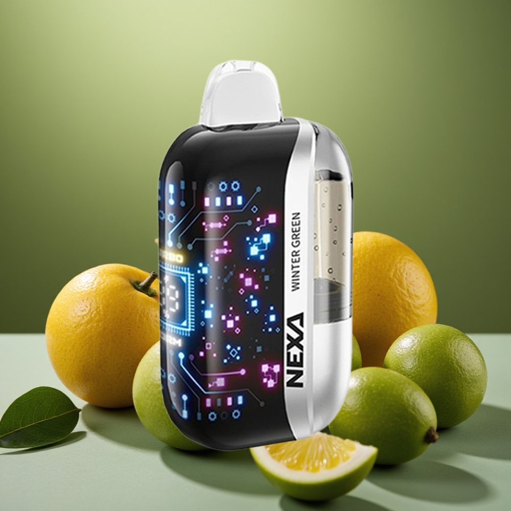 NEXA Ultra 50K Disposable Vape Verde Invernale 20ml 5 Nicotina 09ohm Dual Mesh