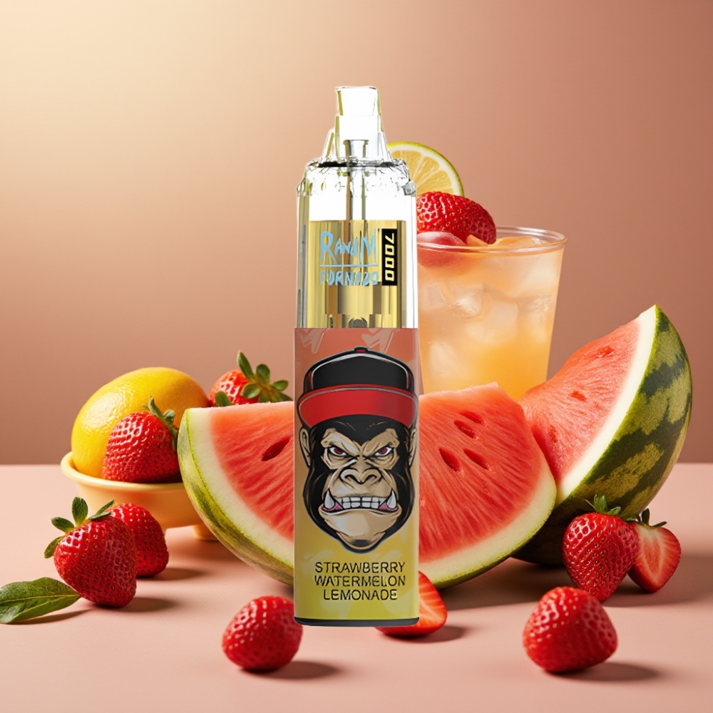 RandM Fumot Tornado 7000 Puff Sigaretta Elettronica Monouso con Fragola Anguria Limonata e Mesh Coil