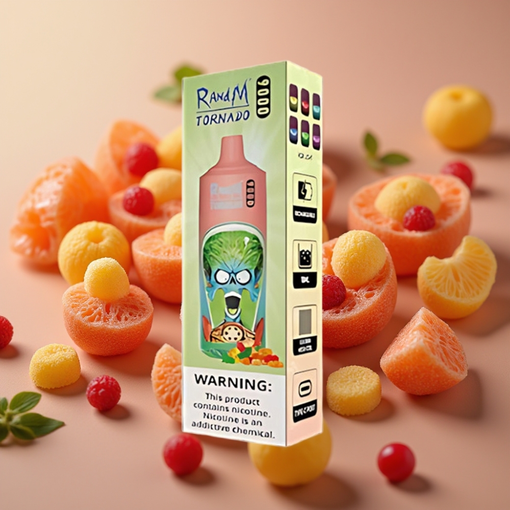 RandM Tornado 9000 Puff Ricaricabile 850 mAh Display RGB Mesh Orsetto Gommoso