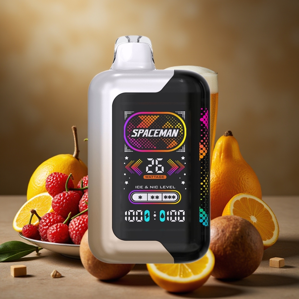 SMOK SPACEMAN SP40000 Zero Nic Disposable 20ml 40000 puff Ricaricabile Schermo LED 228 Modalità Potenza Regolabile