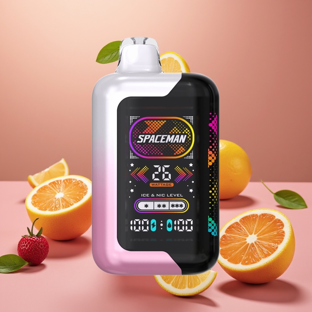 SMOK SPACEMAN SP40000 Zero Nic Disposable 20ml 40000 puff ricaricabile schermo LED 228 Limonata Rosa