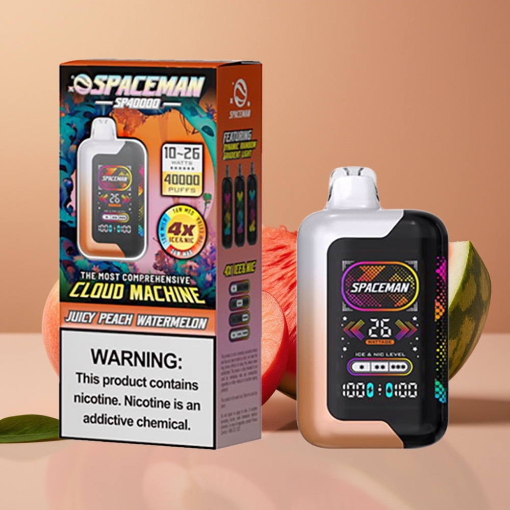 SMOK Spaceman SP40000 Zero Nic Senza Nicotina Ricaricabile 20ml 40000 Tiri Schermo LED 228\