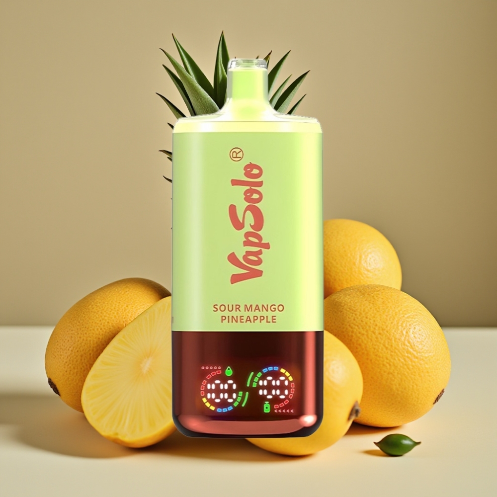 VapSolo Triple 30000 Puff Dispositivo Ricaricabile Type-C 40ml Mango Ananas Aspro