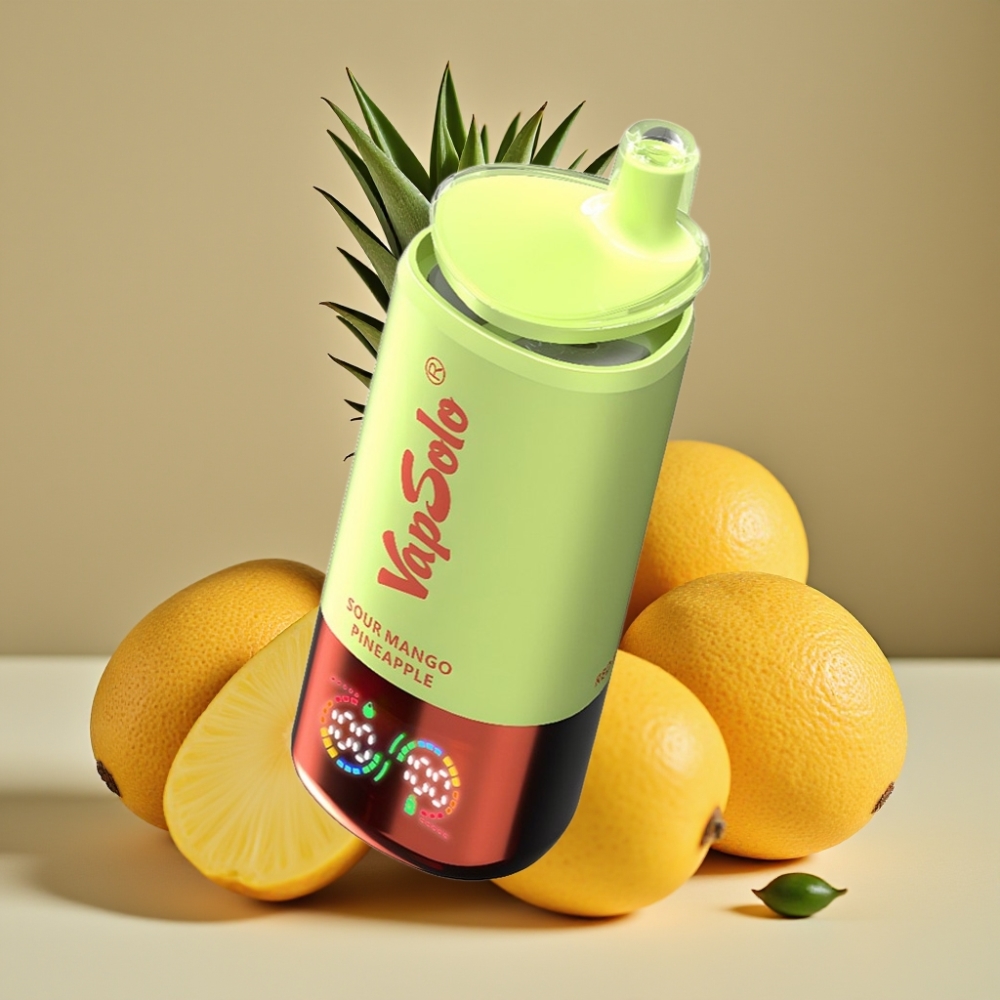 VapSolo Triple 30000 Puff Dispositivo Ricaricabile Type-C 40ml Mango Ananas Aspro