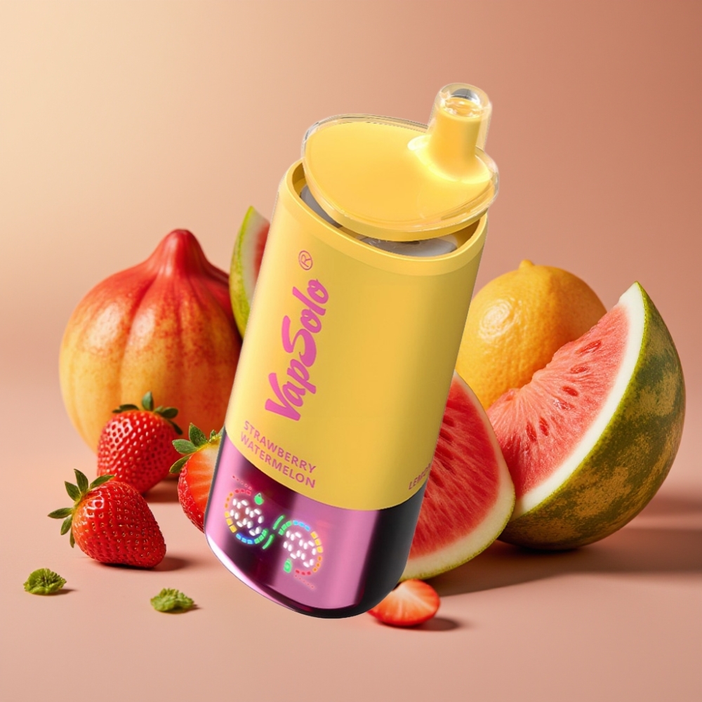 VapSolo Triple 30000 Puff Fragola Anguria  Limone Pesca Dispositivo Monouso