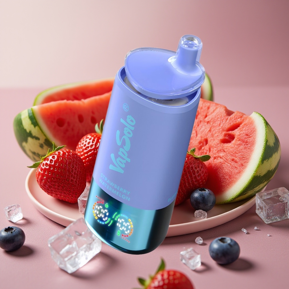 VapSolo Triple 30000 Puff Fragola Anguria  Mirtillo Ghiaccio 40ml Type-C