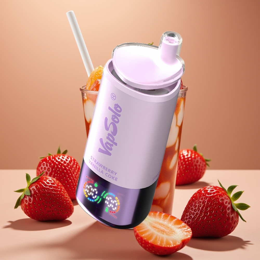 VapSolo Triple 30000 Puff Fragola Vaniglia Coca 40ml Tipo-C 20mg/50mg