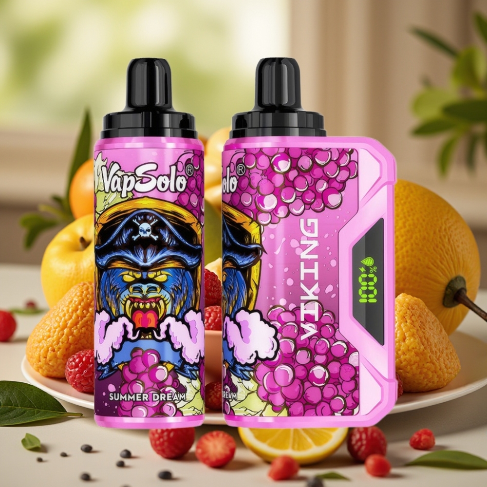 VapSolo VIKING 12000 Puff Disposable Vape Sogno Estivo 22ml Tipo-C Display LED