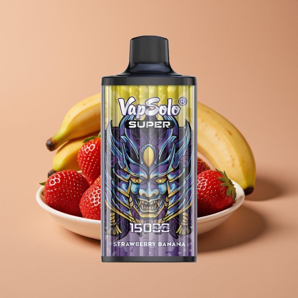 Vapsolo Super 15000 Puff Disposable Vape Fragola Banana 40ml 850mAh Type-C
