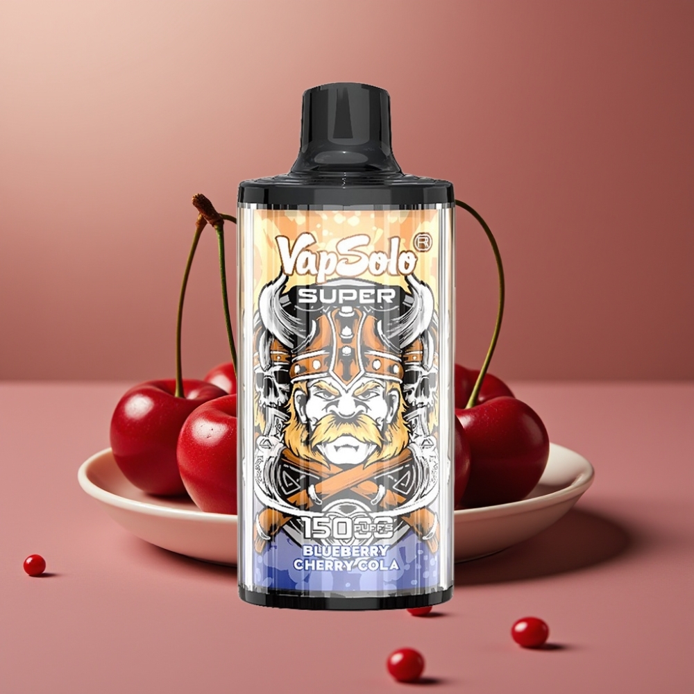 Vapsolo Super 15000 Puff Ricarica Disposable Vape Ciliegia Cola 40ml 850mAh Type-C