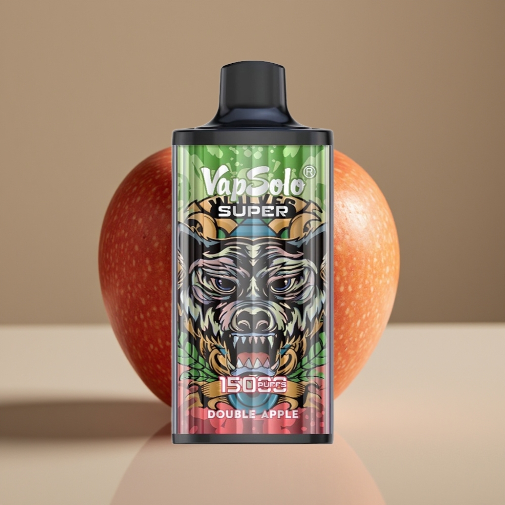 Vapsolo Super 15000 Puffs Mela Doppia 40ml 850mAh Type-C 20mg/50mg