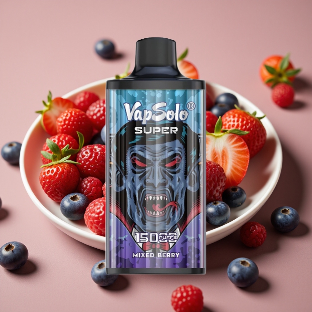 Vapsolo Super 15000 puff Disposable Vape 40ml Bacche Miste Mesh Coil Type-C