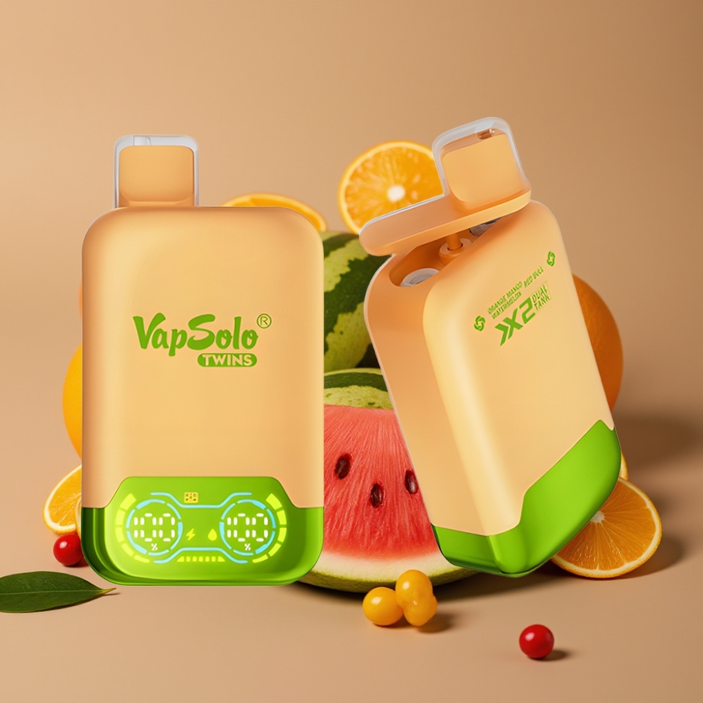 Vapsolo Twins 20000 Puff Arancia Mango Anguria  Red Bull Disposable